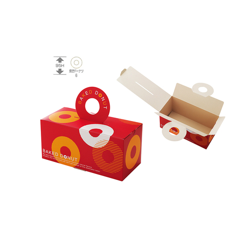 甜甜圈手提紙盒  |產品介紹|包材 / 模具|包裝盒 / 底襯