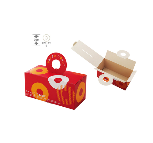 甜甜圈手提紙盒  |產品介紹|包材 / 模具|包裝盒 / 底襯