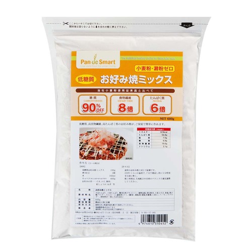 Pan de Smart 低醣質 大阪燒用粉  |產品介紹|鳥越製粉|Pan de Smart 低醣高纖用粉|Pan de Smart <div>低醣高纖 大阪燒專用粉